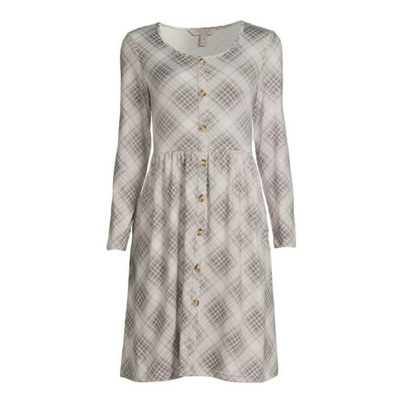 [B3] Nine.Eight Women's Button-Down Skater Dress, Size XL - Picture 1 of 6